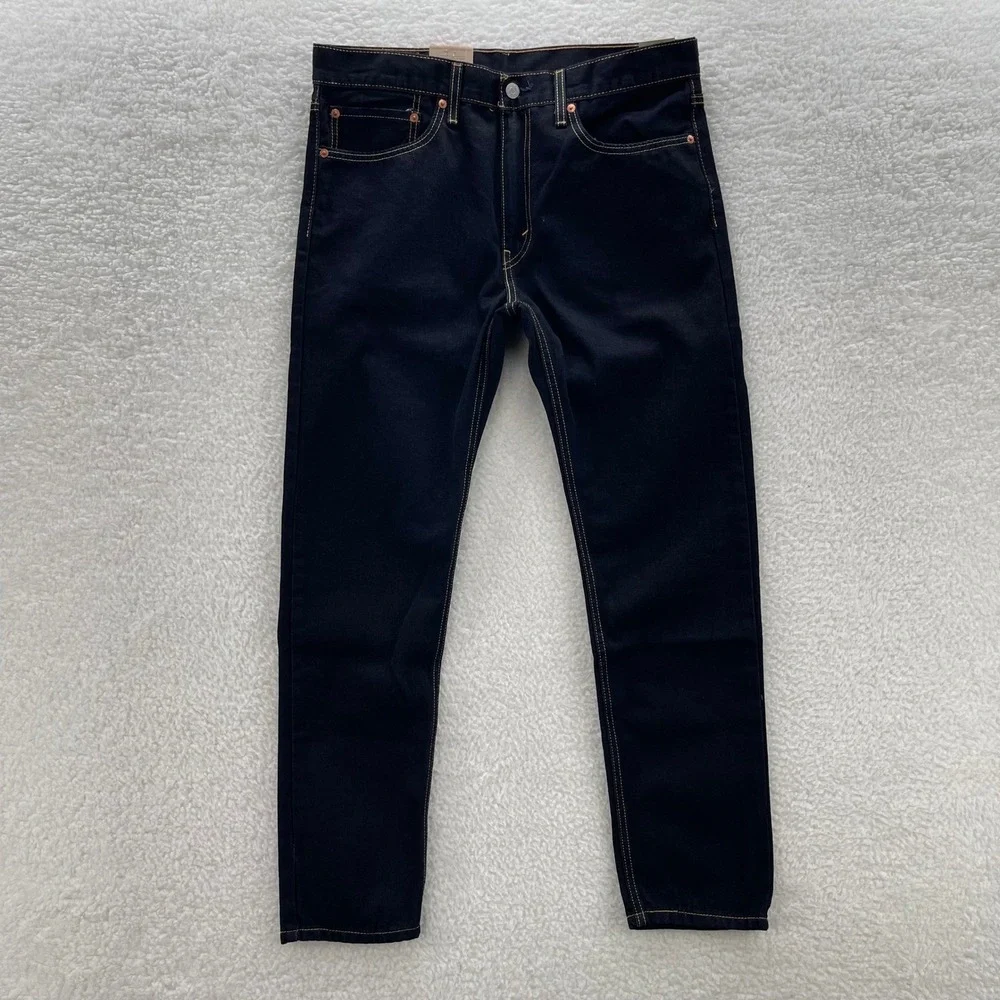 Levi's Jeans Mens 34x30 Blue 512 Slim Taper Dark Wash Denim Preppy Casual New